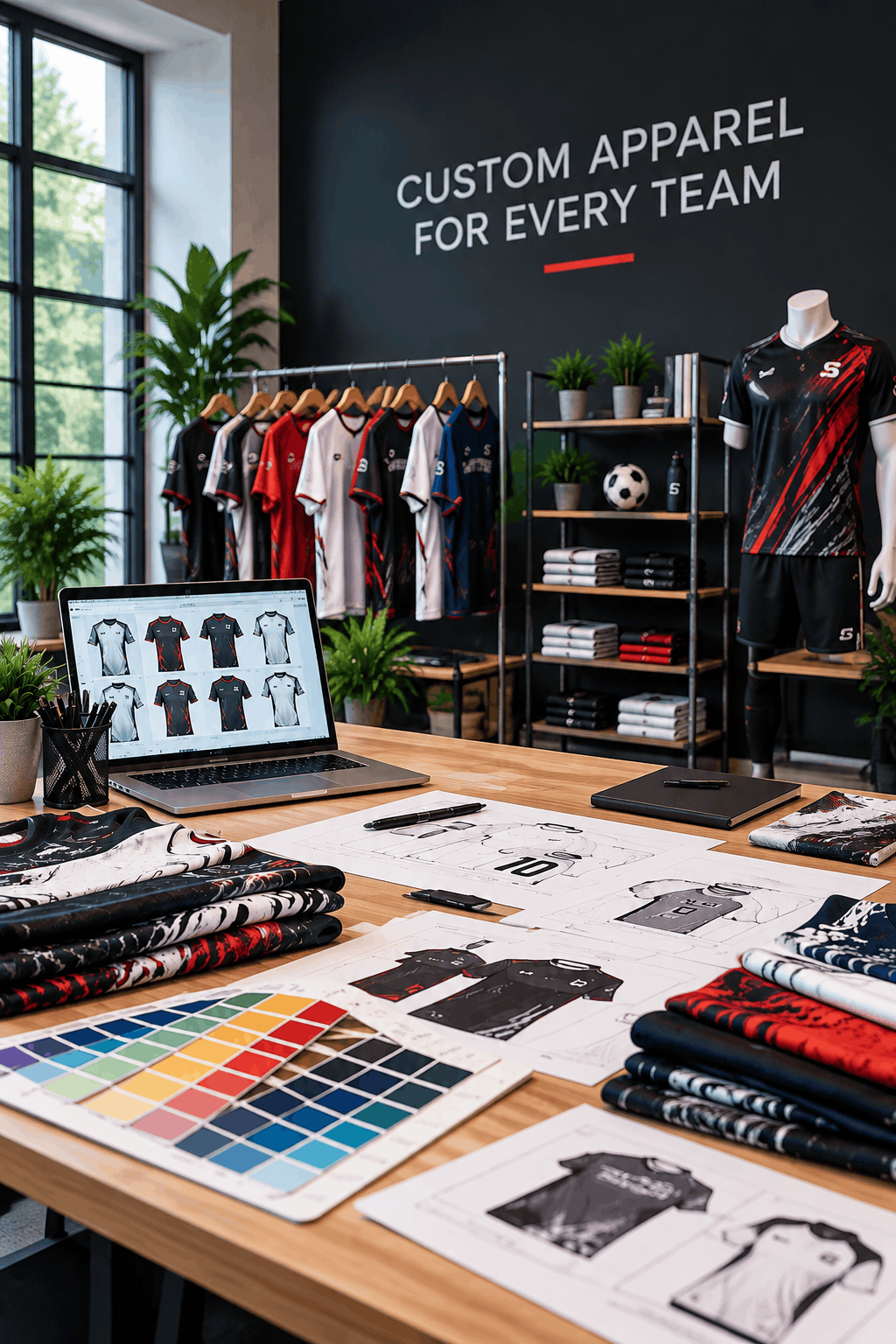 Custom sportswear design details